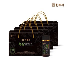 (CJ Wellcare) Hanppuri Black Ginseng Arginine 10 bottles x 4 / (CJ웰케어)한뿌리 흑삼아르기닌 10병 x 4개