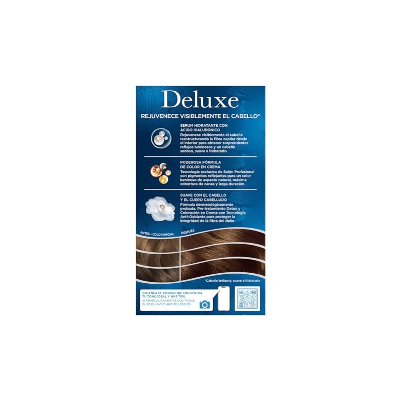 Wella Deluxe, Tinte Permanente 5.3 Castaño Claro Dorado, 207 G