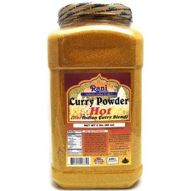 Rani Curry Powder Hot Natural 11-Spice Blend 5lbs (80oz) Bulk ~ Salt Free | Vegan | Gluten Friendly | NON-GMO