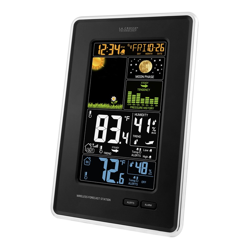 La Crosse Technology 308-1425B-INT Vertical Wireless Color Weather Station with