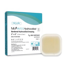 MedVance Hydrocolloid – Bordered Hydrocolloid Adhesive Dressing, 2"x2" Box of 5 DRESSINGS