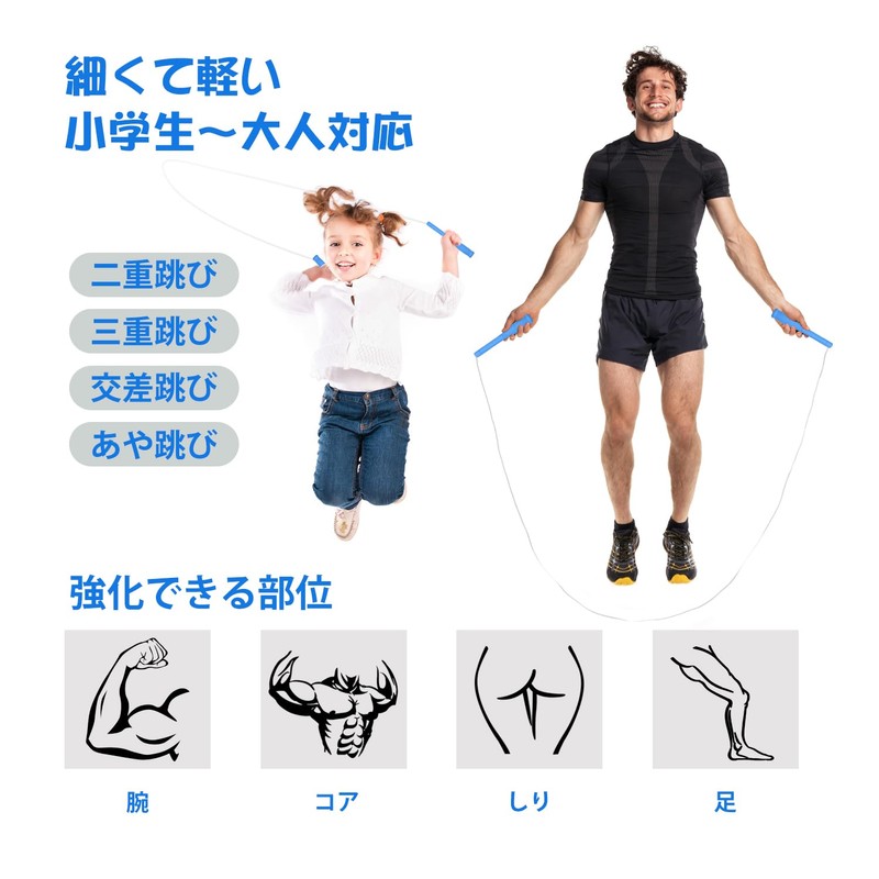 Jump Rope, Double Unders, Skip Skills, Difficult to Adults, Elementary