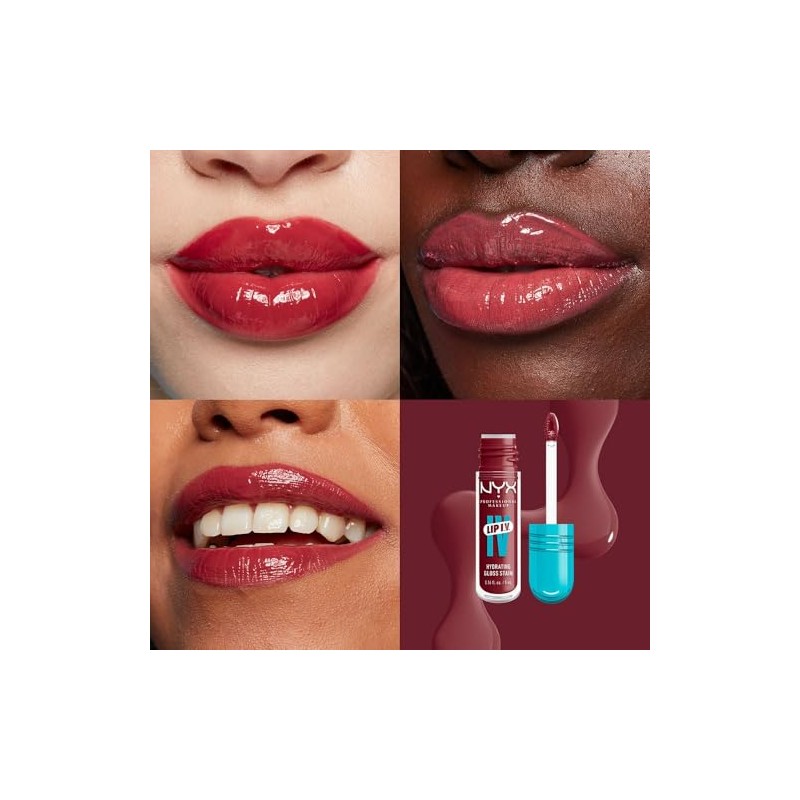 NYX Professional Makeup, Lip Iv Gloss Sérum Hidratante - Tono