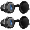 Greluma 2 Pcs USB 3.0 Panel Mount Coupler USB A