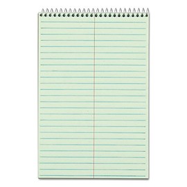 TOPS(R) Steno Books, 6in. x 9in., Gregg Ruled, 80 Pages, Green Tint