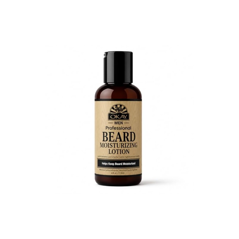 OKAY Men's Beard Moisturizing Lotion, 4 Ounce