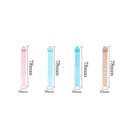 Fgen 30pcs Data Cable Silicone Cable Tie 3 Holes 4 Holes 5 Holes White Cable Tie Silicone Beam Line Square Head Large Round Hole