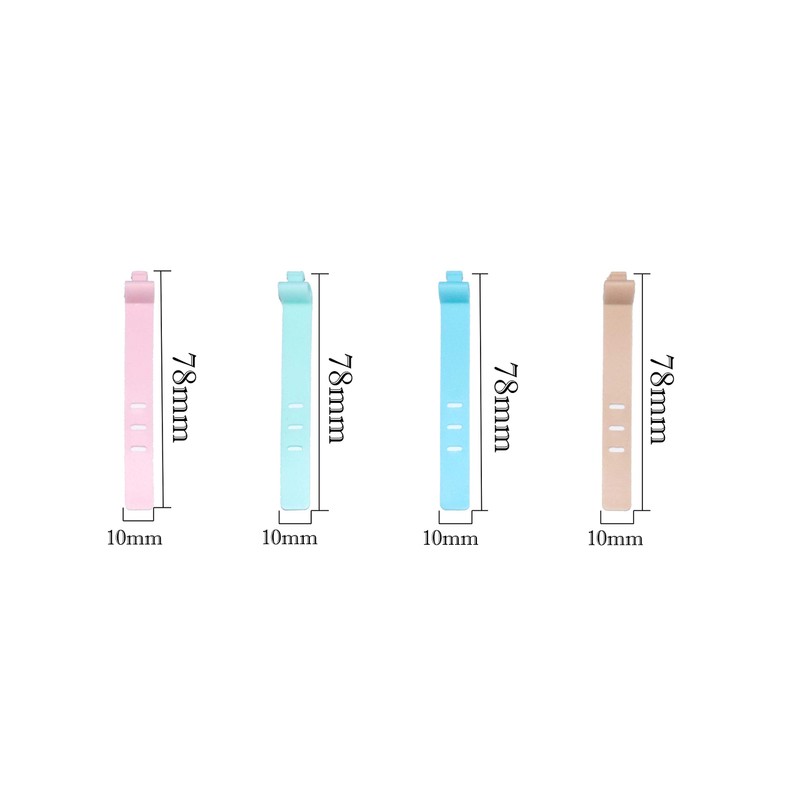 Fgen 30pcs Data Cable Silicone Cable Tie 3 Holes 4