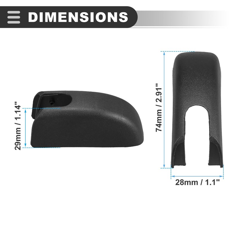 Motoforti Rear Wiper Arm Nut Cover Cap, for Jeep Compass
