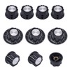 Taiss /10pcs Adjustable Rotate Button Potentiometer Control Knobs + 10pcs