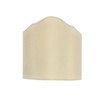 Upgradelights Wall Sconce Shield Clip on Half Lampshade (Eggshell)