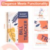Bill Payment Tracker Notebook with Spiral Binding and Back Pocket