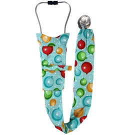 Christmas Ornaments - Sparkling EARTH Stethoscope Cover - Exclusive Designs - 100% Cotton, Built in Utility Pocket and Utility Strap - Made in The USA!
