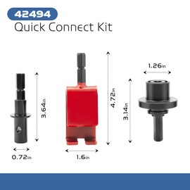 YXYYXY 42494 Quick Connect Kit for Eskimo Ice Fishing Auger Drill, Compatible with Eskimo Auger Drill, Impact-Style Release System, Includes Anchor Install Adapter for Pistol Drill Bits & Augers
