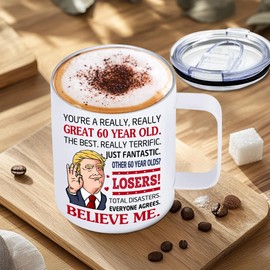 NAHOTICQ 60th Birthday Gifts - 60th Mug - 1965 Birthday Gift - 60th Birthday Decorations For Men Women - 60 Years Old Gifts - Birthday Gifts For Grandma, Grandpa - Turning 60 Gifts For Men Women