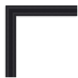 Amanti Art Black Wall Mirror 24x20 Dalat Black Rectangle Bathroom Mirror for Wall Decor Living Room, Small Traditional Frame, Hangs Horizonally and Vertically, Bathroom Decor, Beveled Edge