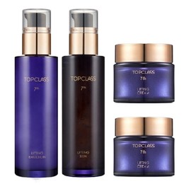 Charmzone Top Class Lifting 4-Piece Set (Skin + Emulsion + 2 Lifting Creams) Refer to detailed description, 1 unit / 참존 탑클래스 리프팅4종세트 (스킨+에멀젼+리프팅크림2개구성) 상세 설명 참조, 1개