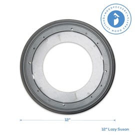 Lazy Susan Hardware, 12 inch, 1,000 lbs. Load Capacity, Pack of 5 Steel Lazy Susan Turntable Ball Bearing, by Woodpeckers
