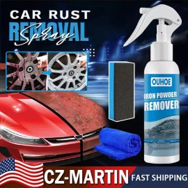 Unbranded Car Rust Removal Spray, Car Iron Remover Spray,Iron Powder Remover for Car Set