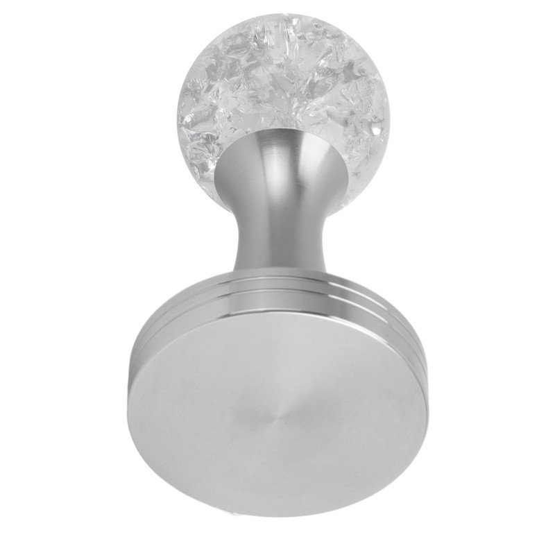 Crystal Ball Coffee Flat Tamper Stainless Steel Base Powder Hammer