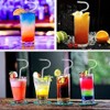 3pcs Reusable Glass Anti - Wrinkle Drinking Straws for Lip,