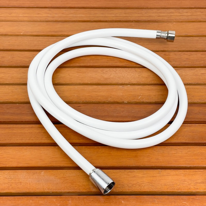 GATE14® White PVC Flexible Shower Hose 2.5m