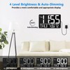 tawiliysy 13" Large Digital Wall Clock with Remote, Bluetooth Connection,