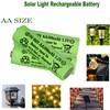 Yibatopow 16 Packs1.2V AA 300mAh Solar Lights Batteries Ni-MH Rechargeable