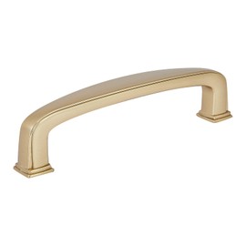 HARPOON 10 Pack Cabinet Handles Arch Cupboard Drawer Pulls for Kitchen, Closet, Wardrobe 3.75 Inch Champagne Gold