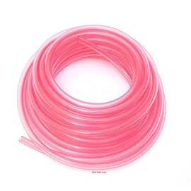 Helix Clear Pink/Red 3/16" Polyurethane Fuel Line - 5' Feet