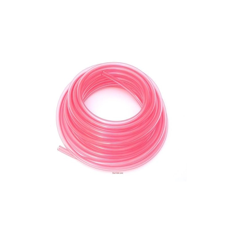 Helix Clear Pink/Red 3/16" Polyurethane Fuel Line - 5' Feet