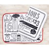 Living Room (Living) Sink Mat Black & White Approx 40