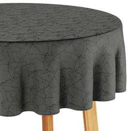 Filumi Tablecloth 120 x 160 cm Oval Grey Washable for Indoor Outdoor Marble Pattern Manil