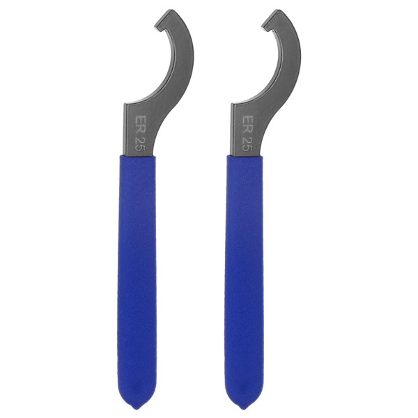 HARFINGTON 2 Pcs C Hook Spanner Wrench for ER25 Chuck