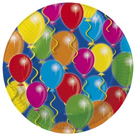 8 x 23 cm paper plate, it balloons birthday anniversary