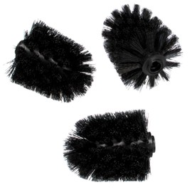 bremermann Replacement Brush Set, Black, 3-Piece for Toilet Brush Set 3in1#91125#91126