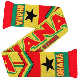 Ghana Black Stars Football Fans Scarf (100% Acrylic)