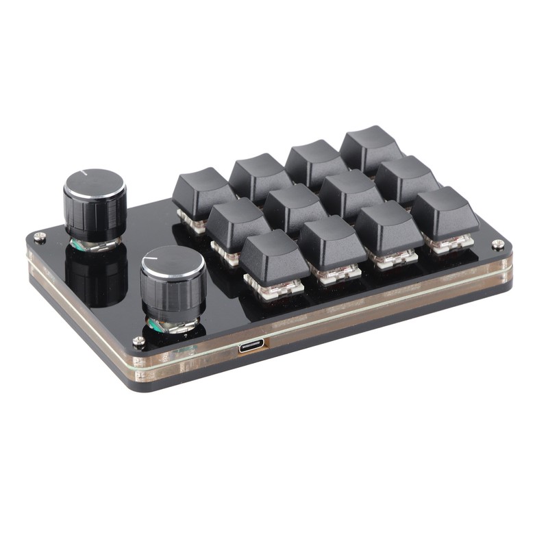 Red Switch Macro Keyboard Plug and Play Ergonomic Customized Knobs