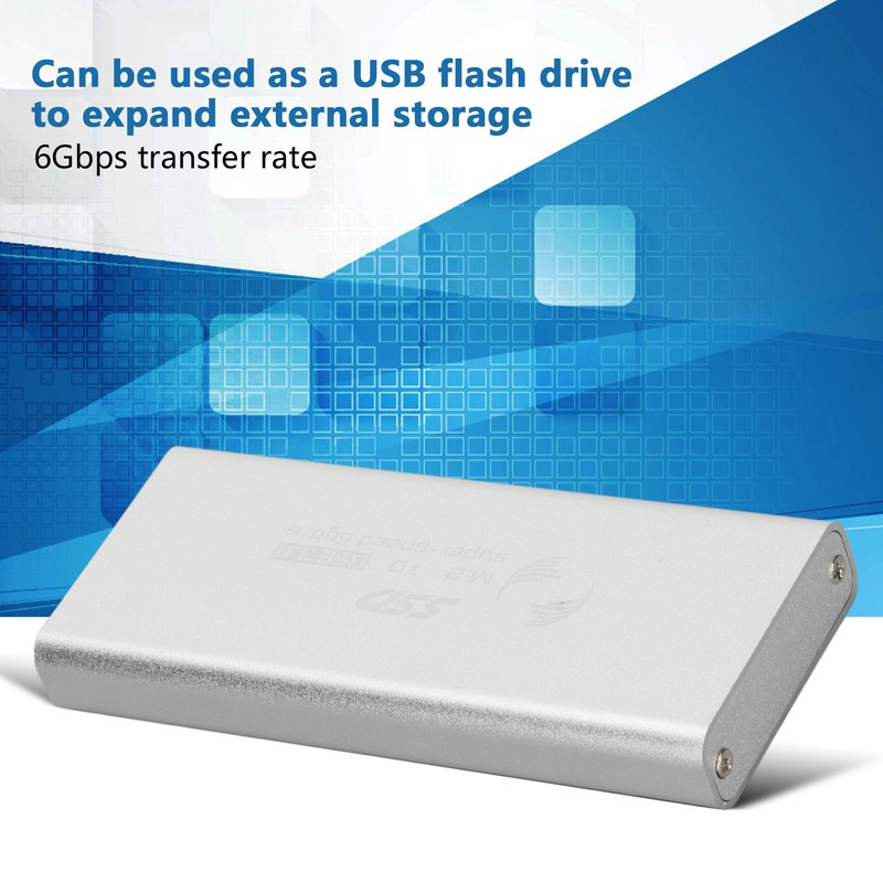 MSATA to USB 3.0 SSD Enclosure Adapter 6Gbps Transfer Rate