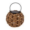 Outdoor Solar Lantern LED Waterproof Hollowed Rattan Ball Solar Hanging