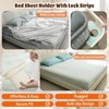 4 Pieces Heavy Duty Bed Sheet Fasteners,Bed Sheet Holder With