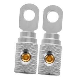 NOLITOY 2pcs Copper Screw Terminal Connectors for Car Audio Systems Easy Installation No Soldering Required for High Performance