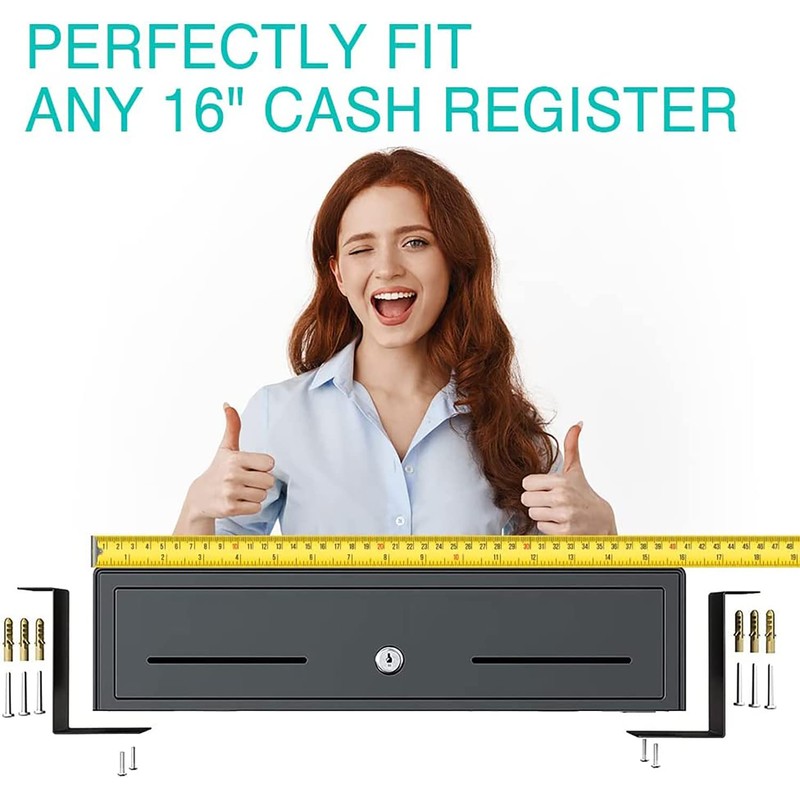TidyFriend Cash Drawer Under Counter Mounting Brackets - Heavy Duty