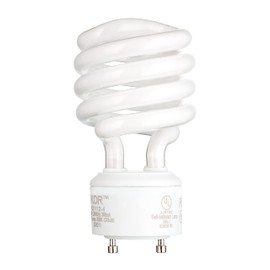 KOR (Pack of 4) 23 Watt Mini Spiral - GU24 Base - (100W Equivalent) - T2 Mini-Twist - CFL Light Bulb (Soft White (2700K))