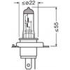 Osram 64196 lamp, H4, 24V, 75/70W, P43t, 1 piece in