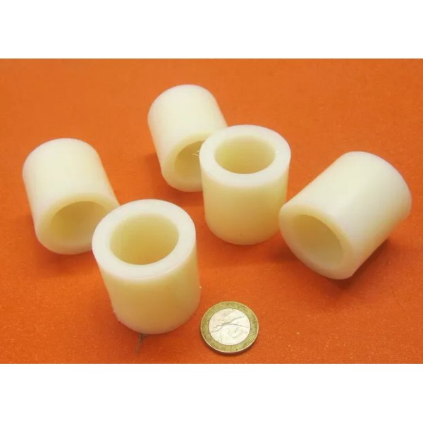 Unbranded Nylon 66 Spacer, Natural, NO.1" Screw, 1 1/2" OD