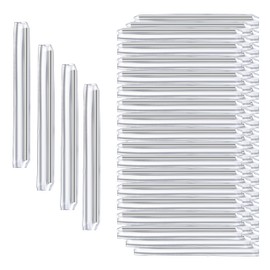 1000 Pcs Drop Fiber Optical Heat Shrinkable Tubes 60mm (Length) X 5.6mm (Diameter), Fusion Splice Transparent PE Sleeves with Single Stainless Rod