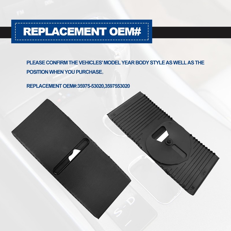 35975-53020 Shift Slider Center Console Slide Cover Compatible with IS250