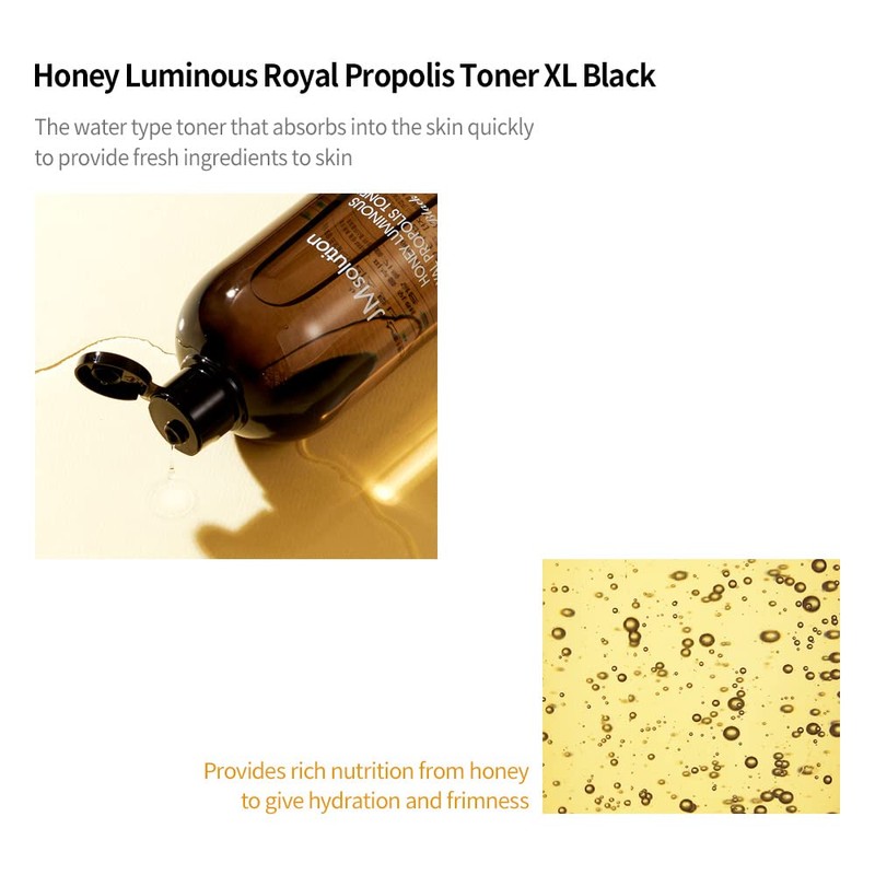JMSOLUTION Honey Luminous Royal Propolis Toner XL BLAC