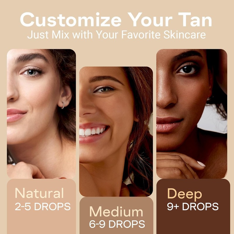 Self Tanning Drops Kit with Mixing Palette – Made in